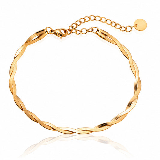 Silk Twist Bracelet-Armband | Gold