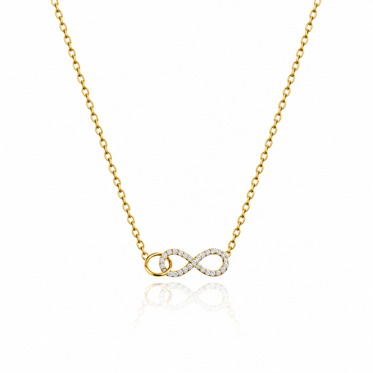 Infinia - Infinity -Halskette mit Zirkonia | Gold