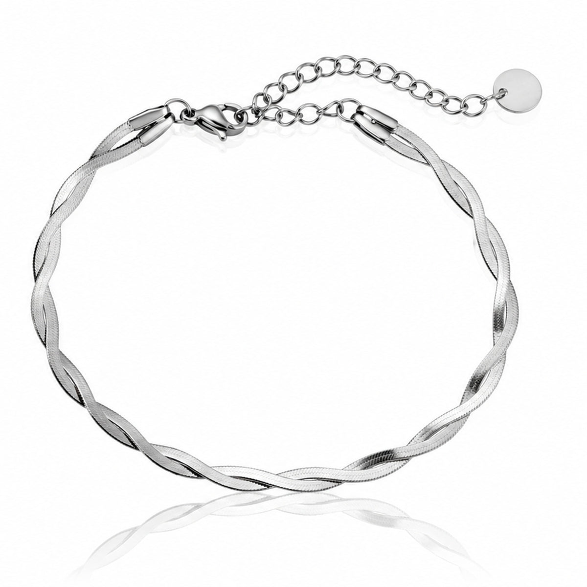 Silk Twist Bracelet-Armband | Silber