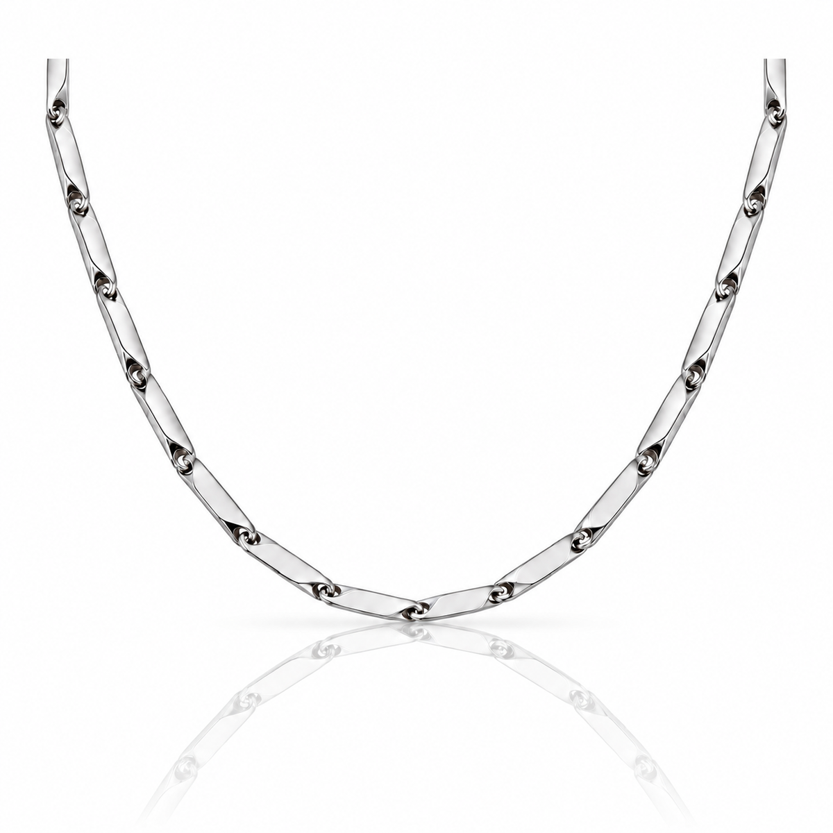 Amara Pure | Edelstahl Gliederkette in Silber | Unisex