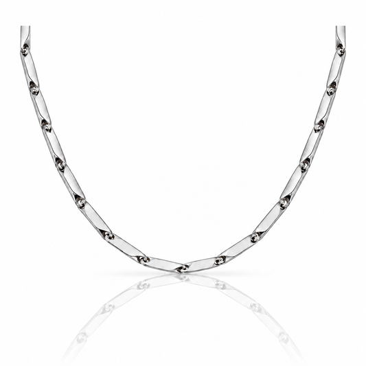 Amara Pure | Edelstahl Gliederkette in Silber | Unisex