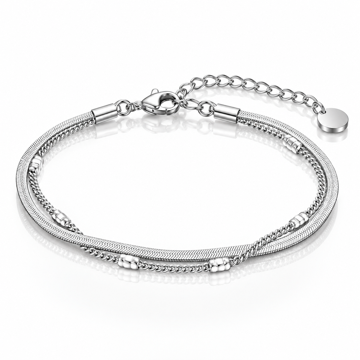 Luna Twist Elegance-Armband | Silber