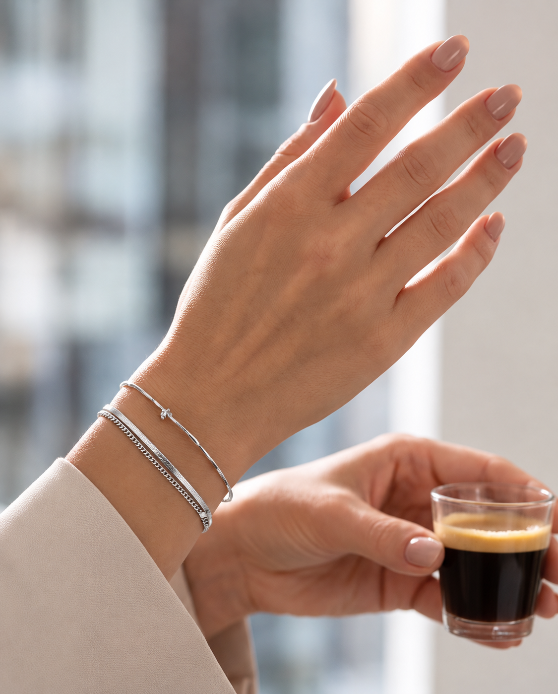 Luna Twist Elegance-Armband | Silber